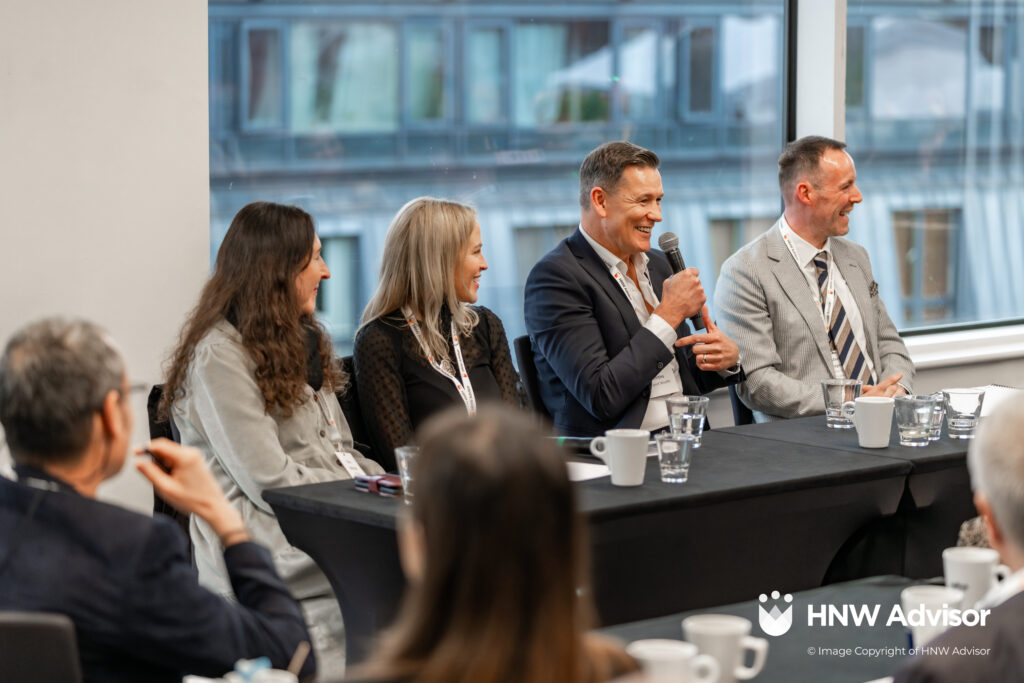 Gareth Griffiths speaking at the HNW individuals trends in sport and media conference 